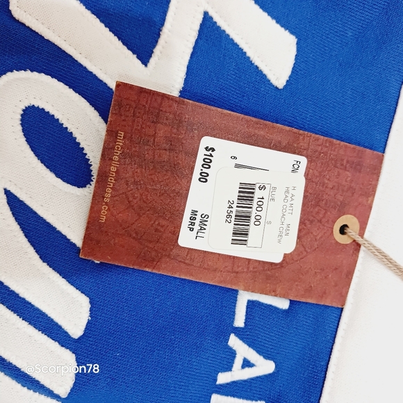 NwT Mitchell & NessAtlanta Hawks Hardwood Classics Head Coach Crew Small - Picture 9 of 10